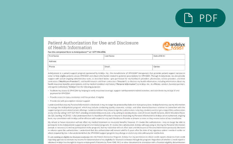 XPHOZAH Patient Consent Form