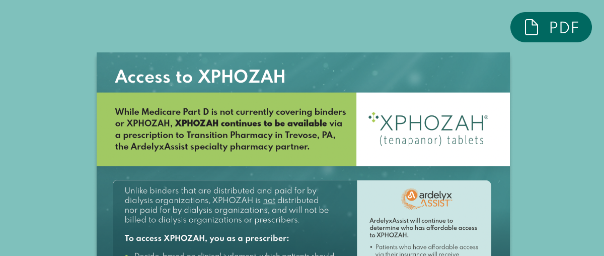 Access to XPHOZAH