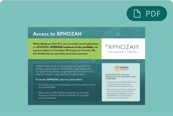 Access to XPHOZAH